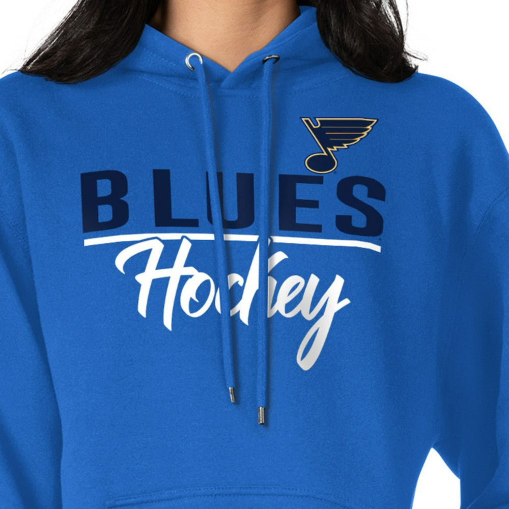 NHL St. Louis Blues G-III 4Her by Carl Banks Women's Team Sport Tri-Blend Fleece Hoodie - Blue