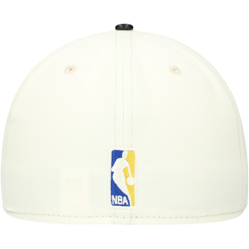 Golden State Warriors Faux Leather Visor Two-Tone 59FIFTY Fitted Hat White/Black