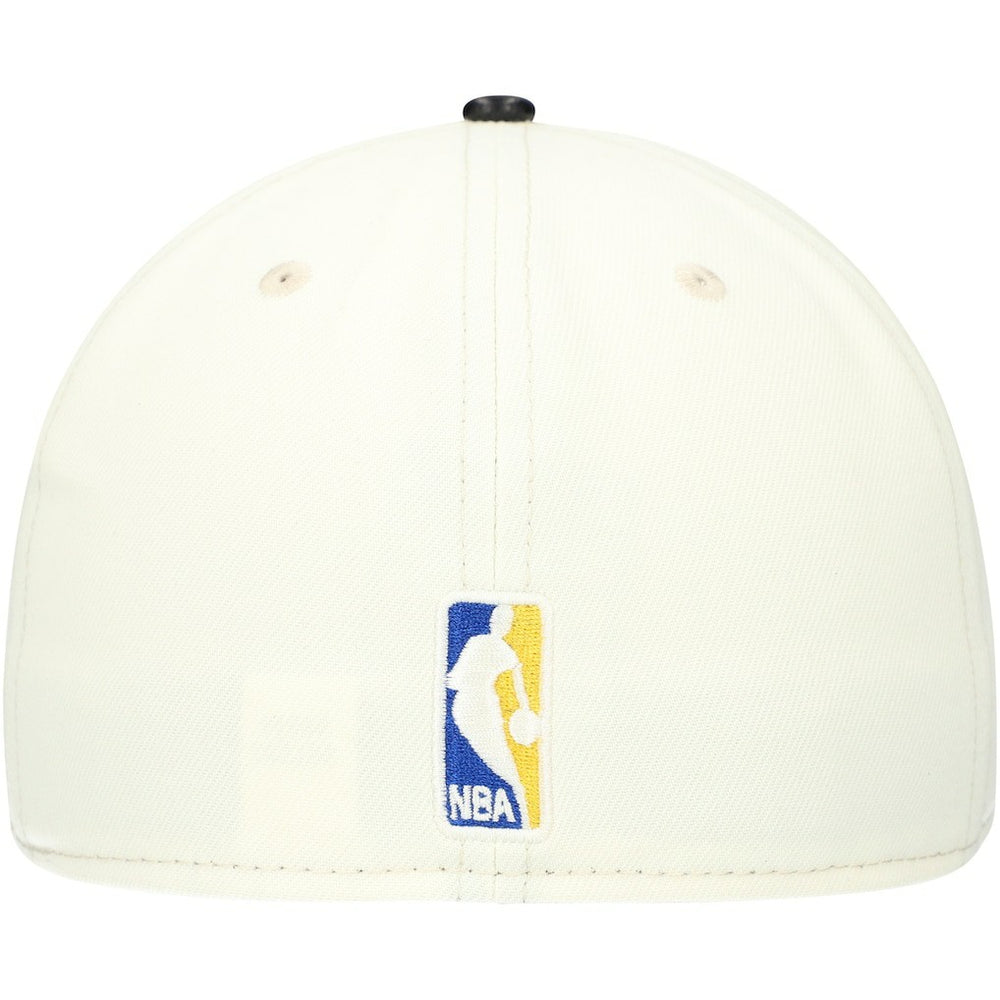 Golden State Warriors Faux Leather Visor Two-Tone 59FIFTY Fitted Hat White/Black