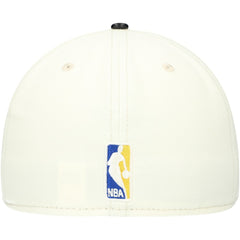 Golden State Warriors Faux Leather Visor Two-Tone 59FIFTY Fitted Hat White/Black