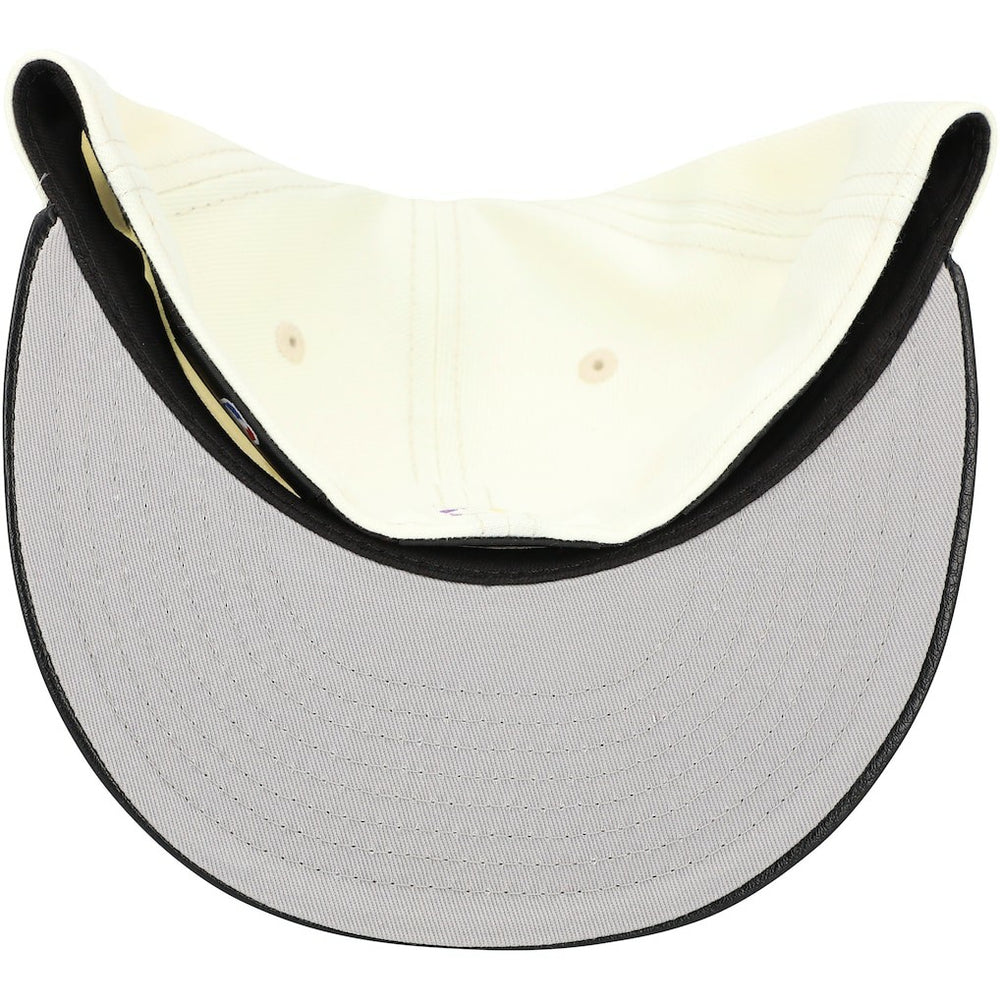 Los Angeles Lakers Faux Leather Visor Two-Tone 59FIFTY Fitted Hat White/Black