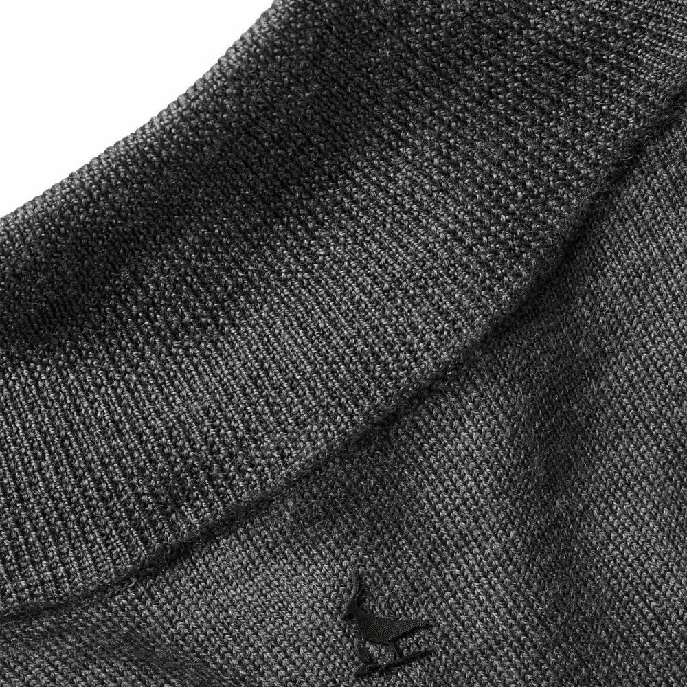New York Jets Charles Tyrwhitt Merino Quarter-Zip Pullover Sweater Gray