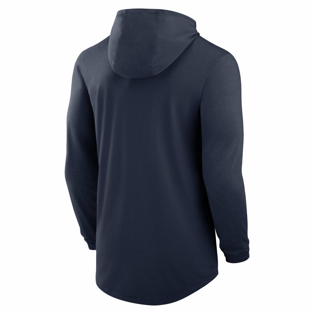 Tennessee Titans Blitz Tri-Blend Dri-FIT Long Sleeve Hoodie T-Shirt Navy