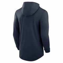 Tennessee Titans Blitz Tri-Blend Dri-FIT Long Sleeve Hoodie T-Shirt Navy