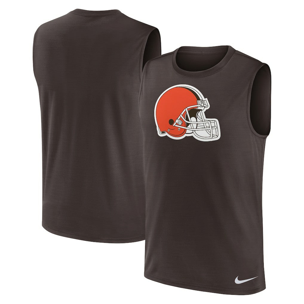 Cleveland Browns Blitz Legend Dri-FIT Muscle Tank Top Brown