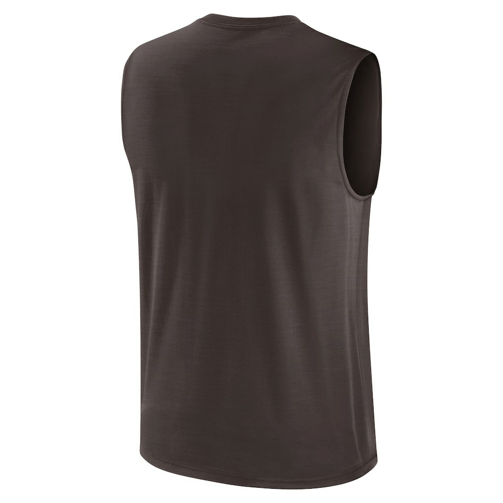 Cleveland Browns Blitz Legend Dri-FIT Muscle Tank Top Brown