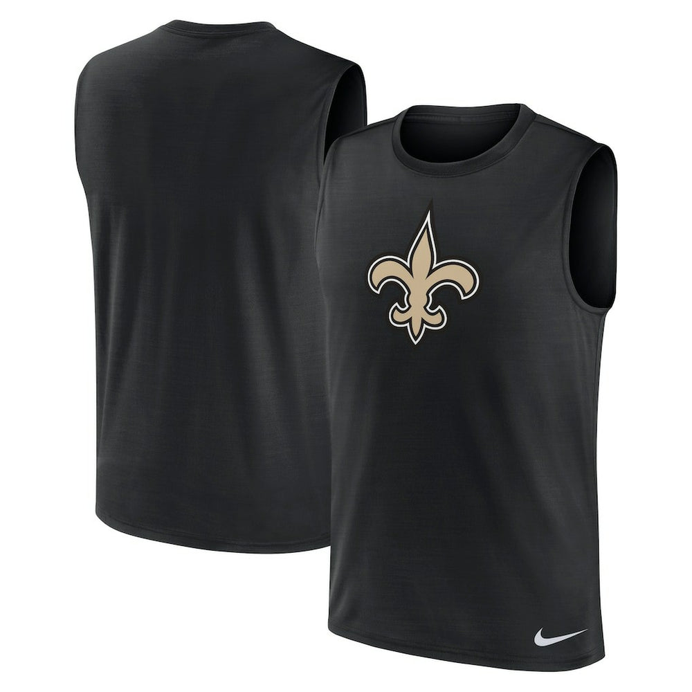 New Orleans Saints Blitz Legend Dri-FIT Muscle Tank Top Black