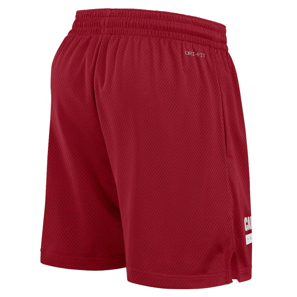 Arizona Cardinals 2024 Sideline Performance Mesh Shorts Cardinal