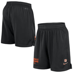 Cincinnati Bengals 2024 Sideline Performance Mesh Shorts Black