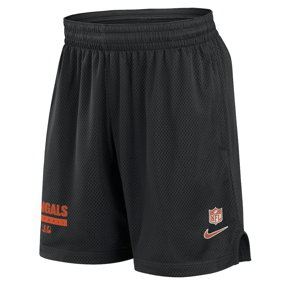 Cincinnati Bengals 2024 Sideline Performance Mesh Shorts Black