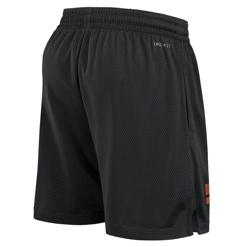 Cincinnati Bengals 2024 Sideline Performance Mesh Shorts Black