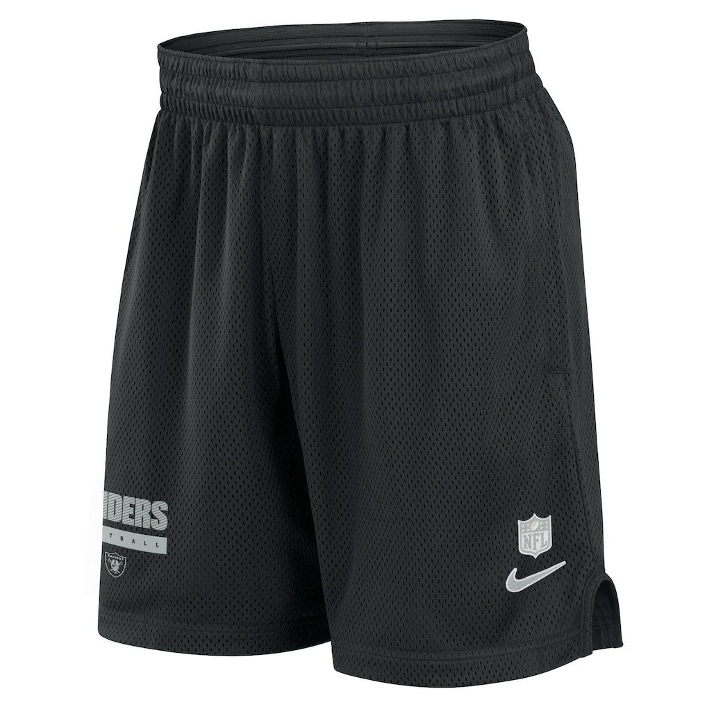 Las Vegas Raiders 2024 Sideline Performance Mesh Shorts Black