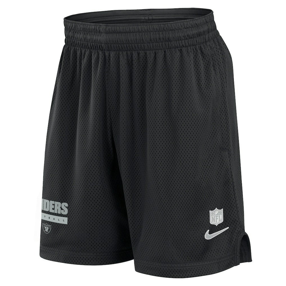 Las Vegas Raiders 2024 Sideline Performance Mesh Shorts Black