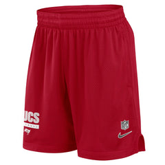 Tampa Bay Buccaneers 2024 Sideline Performance Mesh Shorts Red