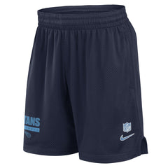 Tennessee Titans 2024 Sideline Performance Mesh Shorts Navy