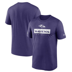 Baltimore Ravens Sideline Legend Performance T-Shirt Purple