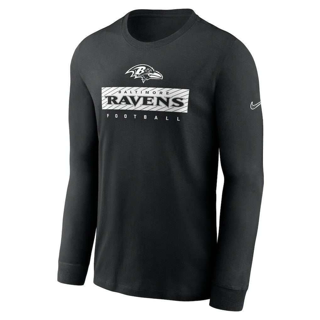 Baltimore Ravens Sideline Dri-FIT Long Sleeve T-Shirt Black