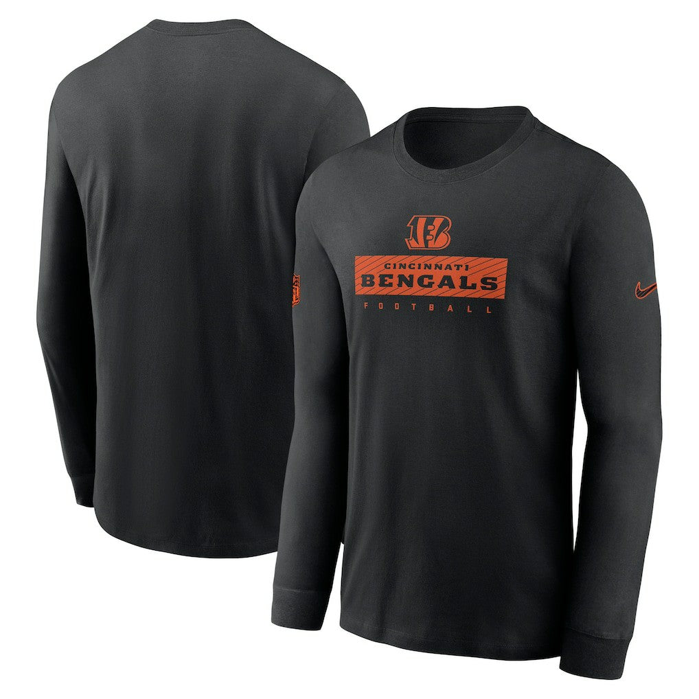 Cincinnati Bengals Sideline Dri-FIT Long Sleeve T-Shirt Black