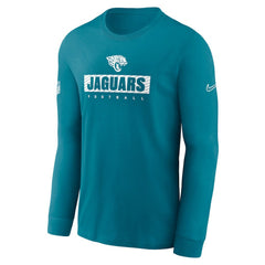 Jacksonville Jaguars Sideline Dri-FIT Long Sleeve T-Shirt Teal