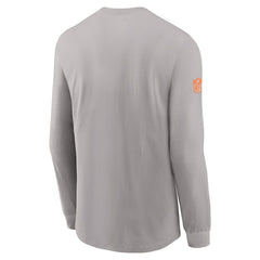 Miami Dolphins Sideline Dri-FIT Long Sleeve T-Shirt Gray
