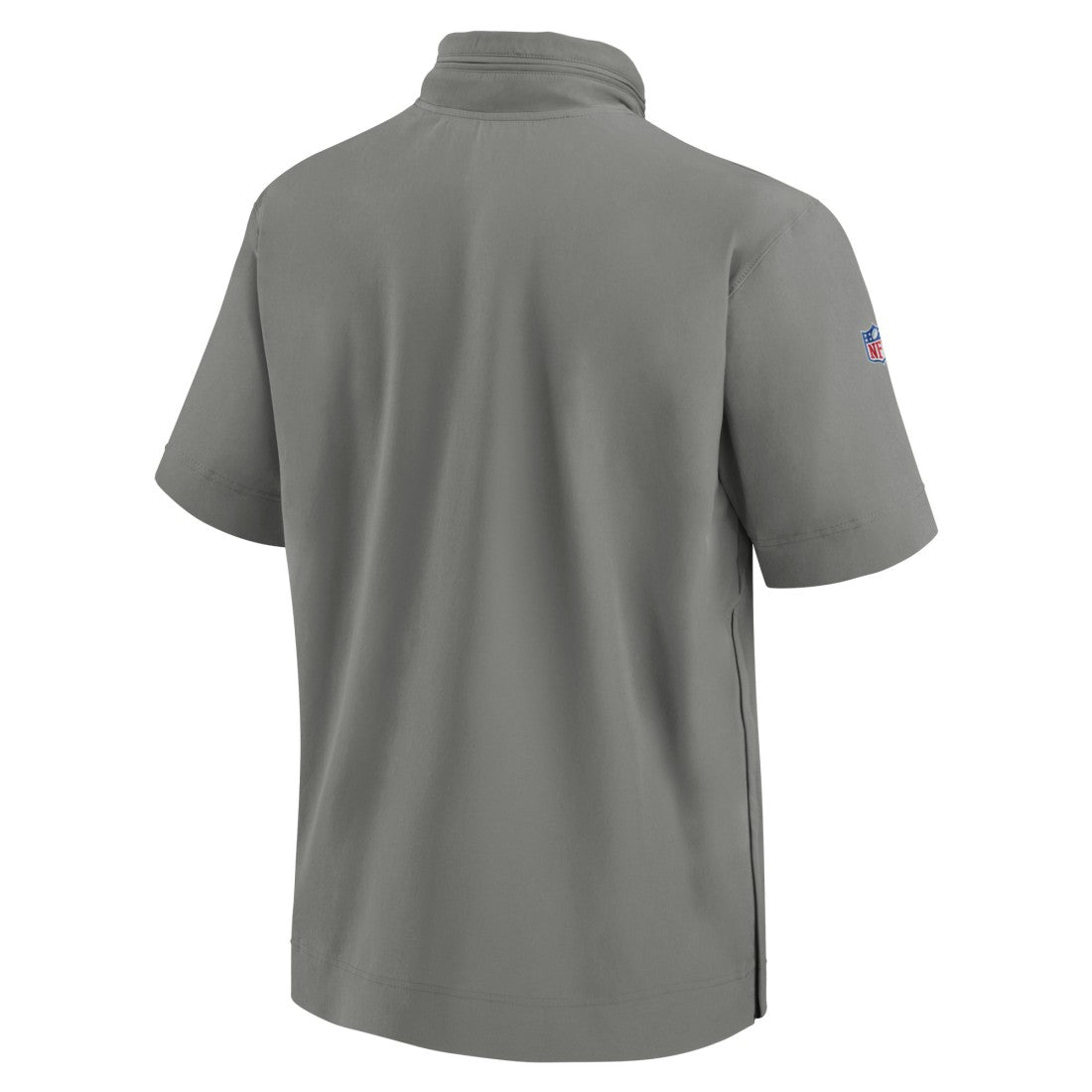 Detroit Lions 2024 Sideline Coach Short Sleeve Half-Zip Hoodie Jacket Gray