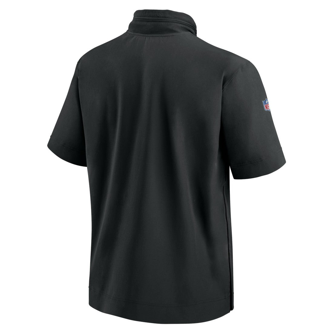 New York Jets 2024 Sideline Coach Short Sleeve Half-Zip Hoodie Jacket Black
