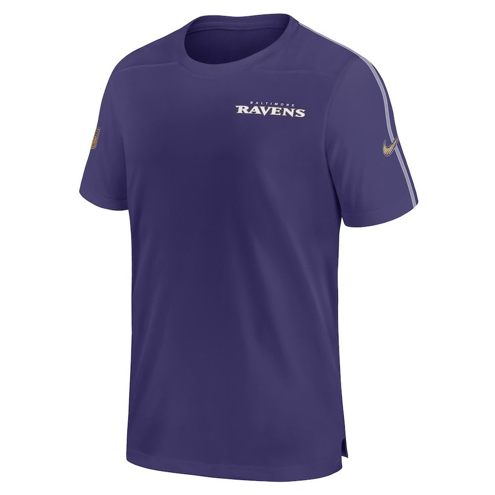 Baltimore Ravens 2024 Sideline Coach UV Performance T-Shirt Purple