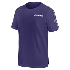 Baltimore Ravens 2024 Sideline Coach UV Performance T-Shirt Purple
