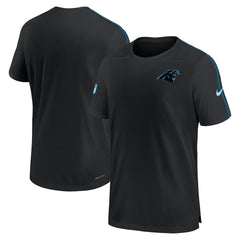 Carolina Panthers 2024 Sideline Coach UV Performance T-Shirt Black