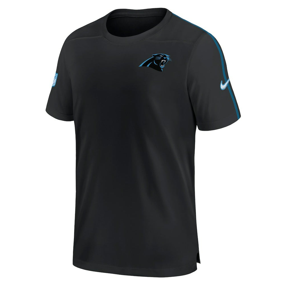 Carolina Panthers 2024 Sideline Coach UV Performance T-Shirt Black