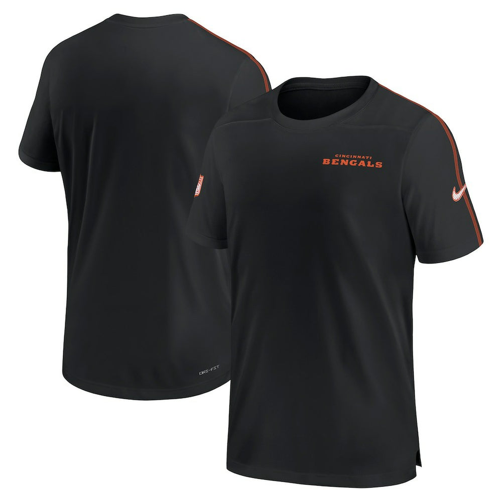 Cincinnati Bengals 2024 Sideline Coach UV Performance T-Shirt Black