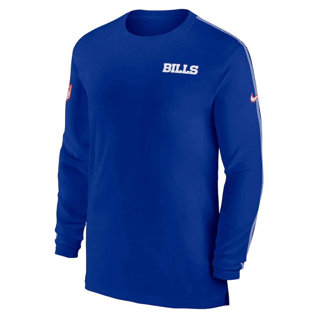 Buffalo Bills Sideline Coach UV Performance Long Sleeve T-Shirt Royal
