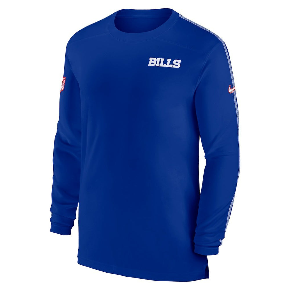 Buffalo Bills Sideline Coach UV Performance Long Sleeve T-Shirt Royal