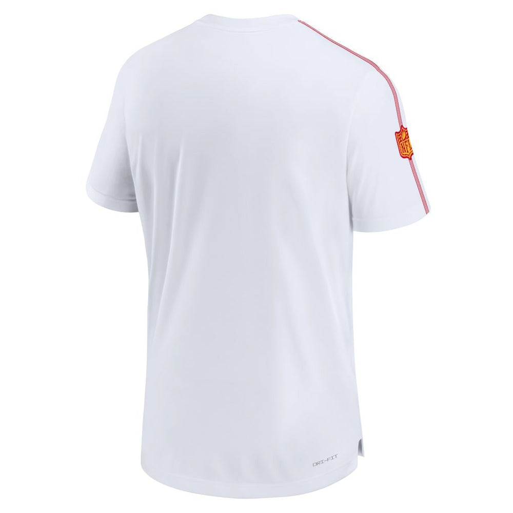 Kansas City Chiefs 2024 Sideline Coach UV Performance T-Shirt White