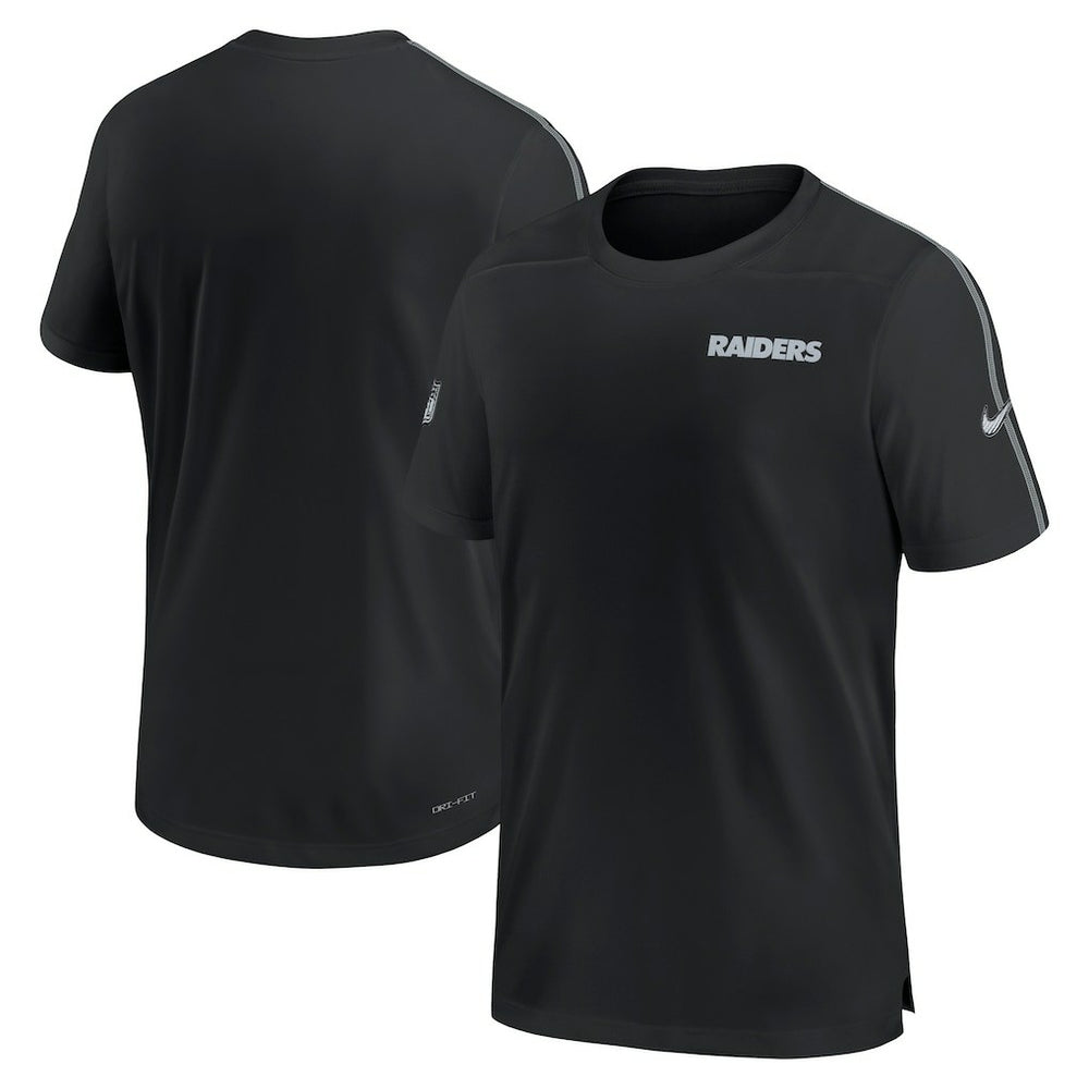 Las Vegas Raiders 2024 Sideline Coach UV Performance T-Shirt Black