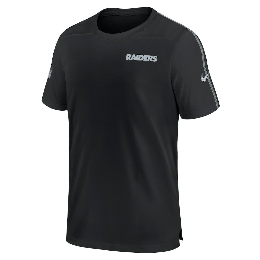 Las Vegas Raiders 2024 Sideline Coach UV Performance T-Shirt Black