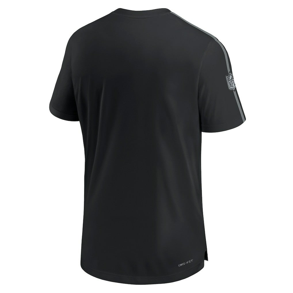 Las Vegas Raiders 2024 Sideline Coach UV Performance T-Shirt Black