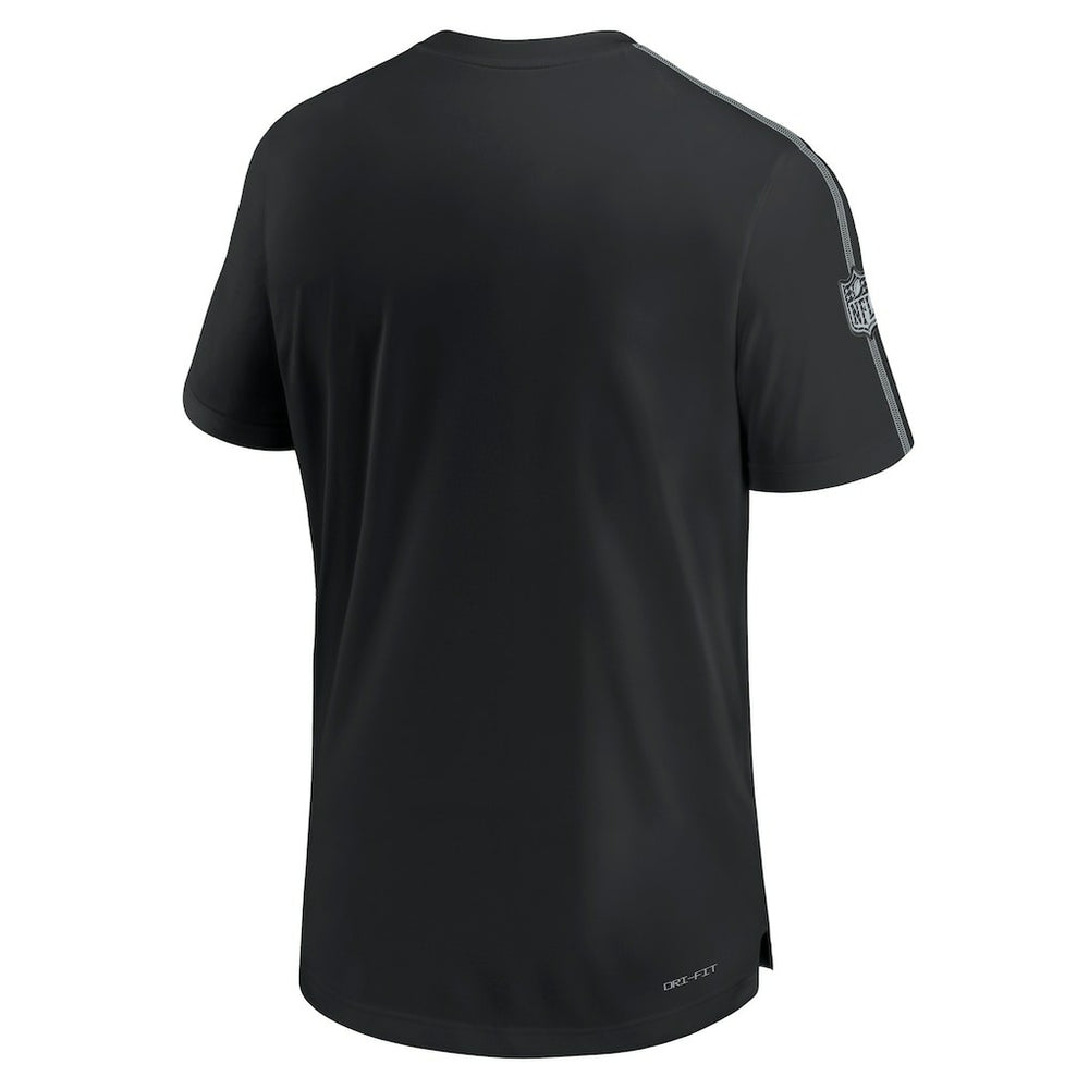 Las Vegas Raiders 2024 Sideline Coach UV Performance T-Shirt Black