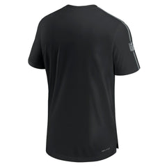 Las Vegas Raiders 2024 Sideline Coach UV Performance T-Shirt Black