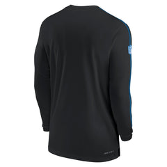 Detroit Lions Sideline Coach UV Performance Long Sleeve T-Shirt Black