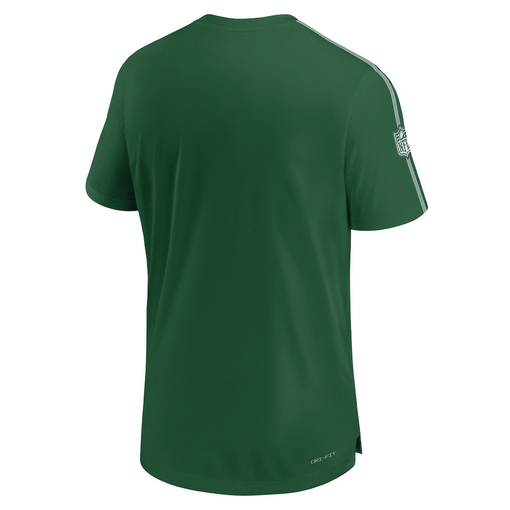 New York Jets 2024 Sideline Coach UV Performance T-Shirt Green