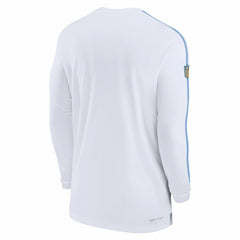 Los Angeles Chargers Sideline Coach UV Performance Long Sleeve T-Shirt White