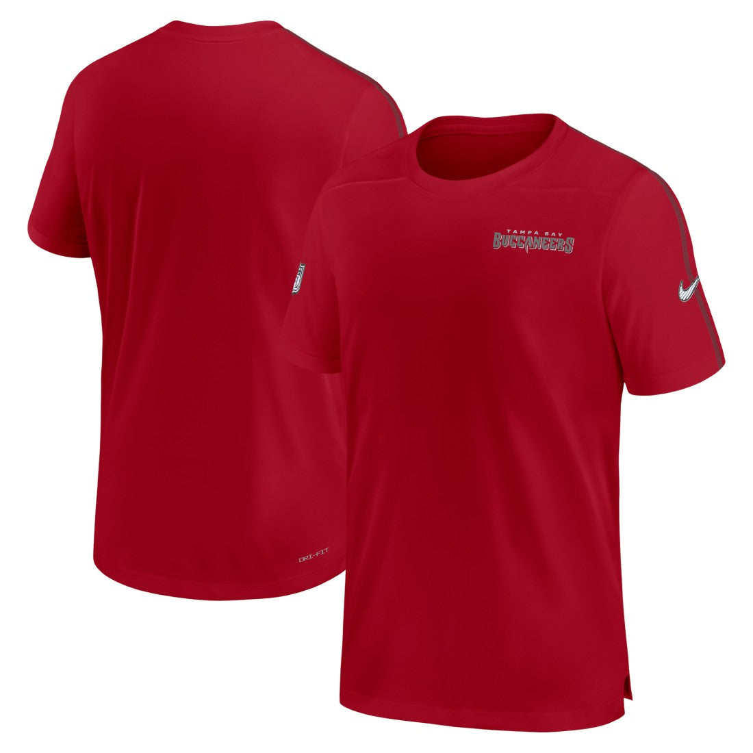 Tampa Bay Buccaneers 2024 Sideline Coach UV Performance T-Shirt Red