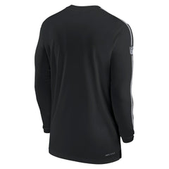 Philadelphia Eagles Sideline Coach UV Performance Long Sleeve T-Shirt Black
