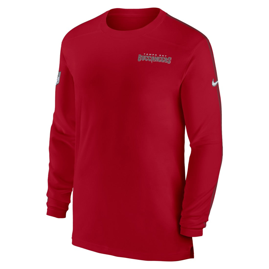 Tampa Bay Buccaneers Sideline Coach UV Performance Long Sleeve T-Shirt Red
