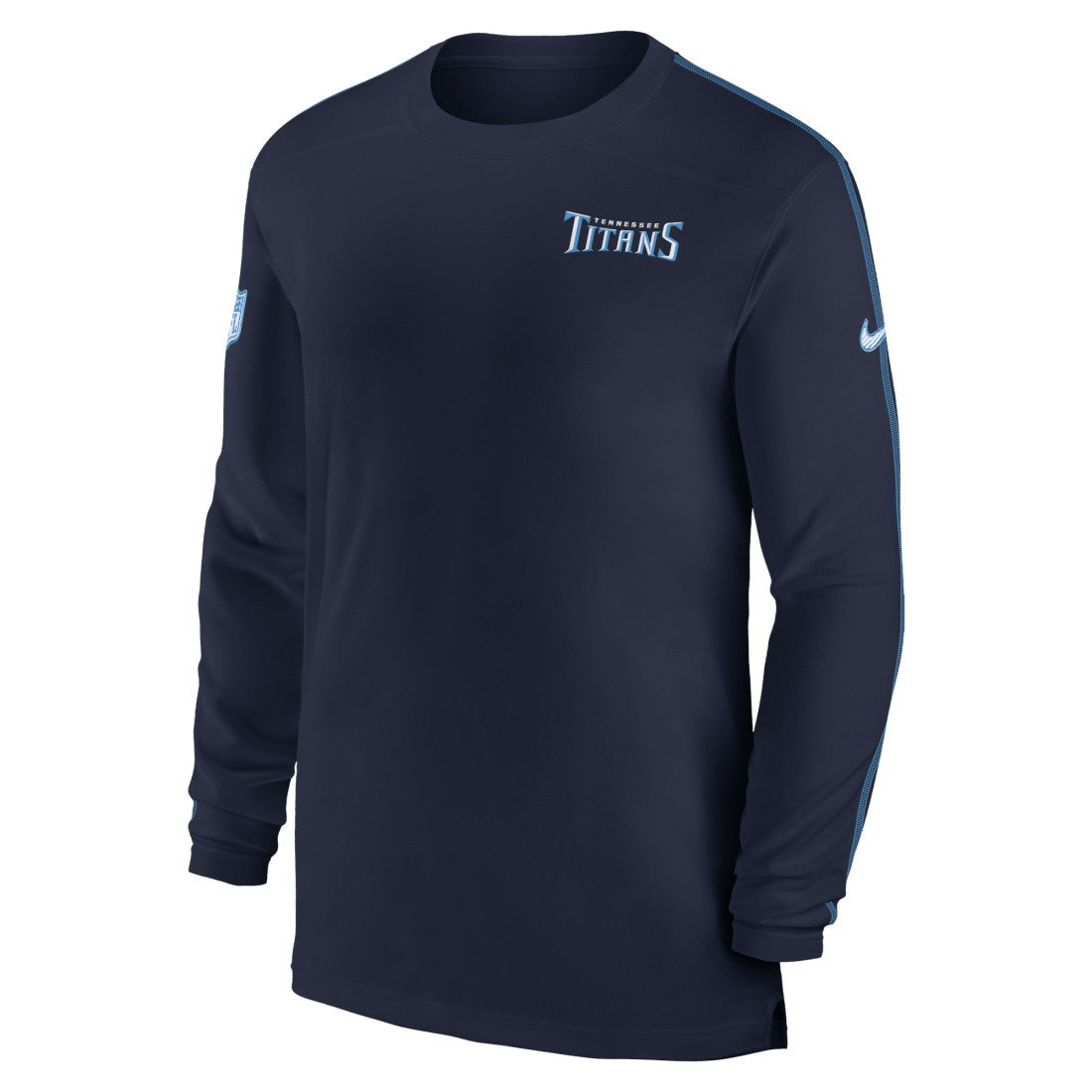 Tennessee Titans Sideline Coach UV Performance Long Sleeve T-Shirt Navy