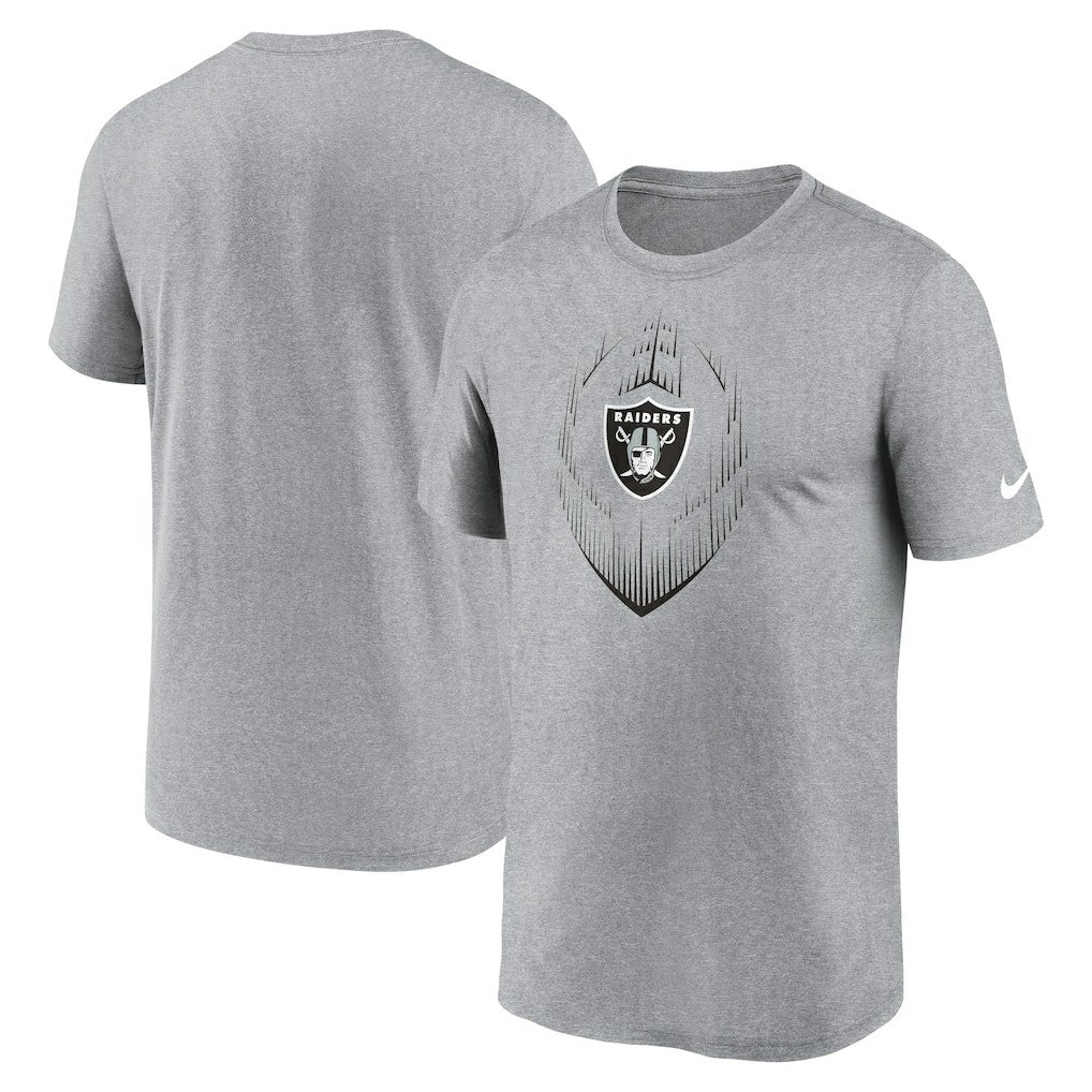 Las Vegas Raiders Primetime Legend Icon Performance T-Shirt Heather Gray