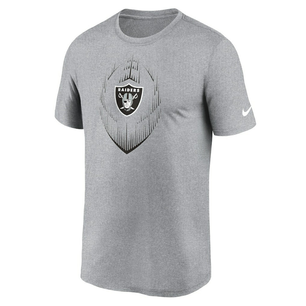 Las Vegas Raiders Primetime Legend Icon Performance T-Shirt Heather Gray