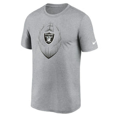 Las Vegas Raiders Primetime Legend Icon Performance T-Shirt Heather Gray