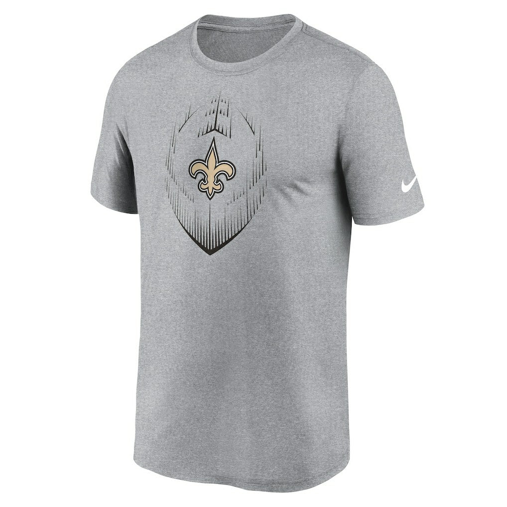 New Orleans Saints Primetime Legend Icon Performance T-Shirt Heather Gray